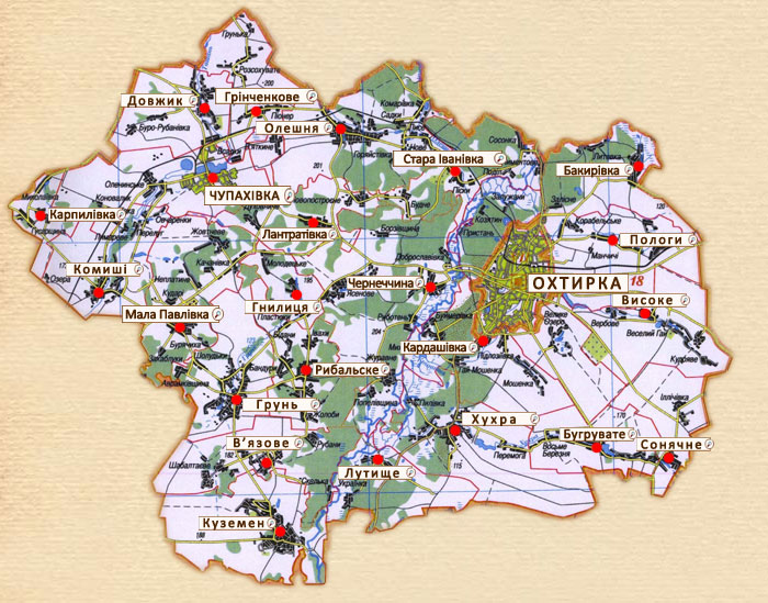 Файл:Карта Охтирського району.jpg